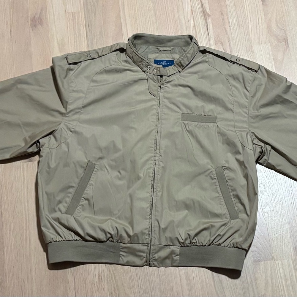 Men's TowncraftKhaki Bomber Jacket -20 sku